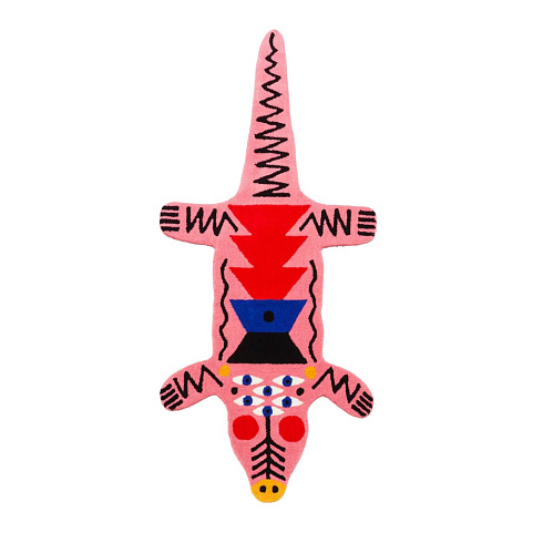 Tappeto Qeeboo Oggian Crocopink L